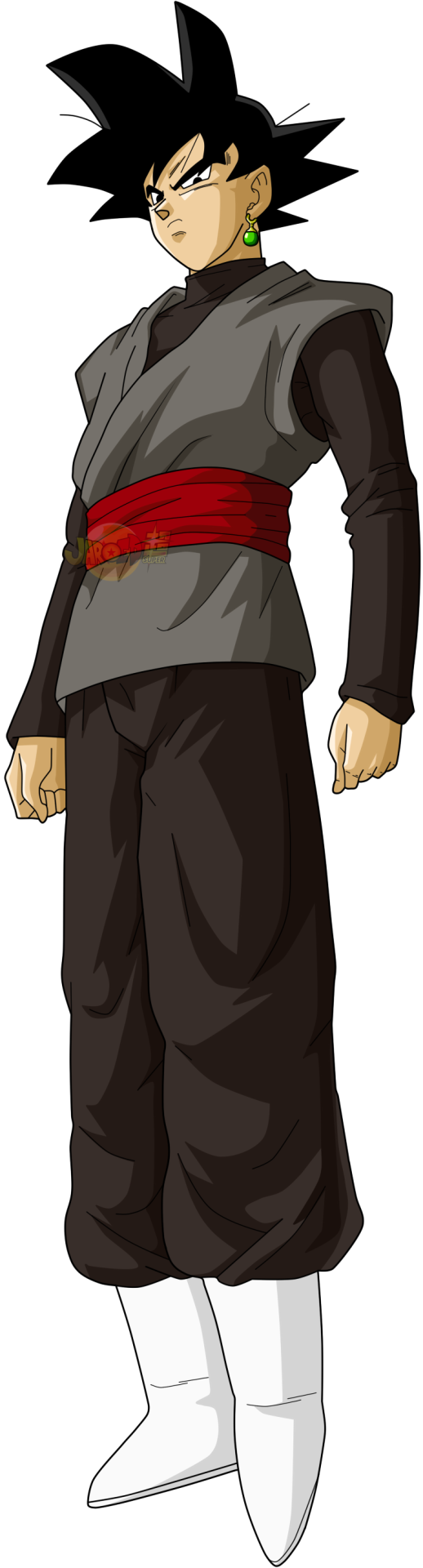 Black Goku - - Burraku - He's A Very Mysterious And - Dragon Ball Super Goku Black Png (518x1920), Png Download