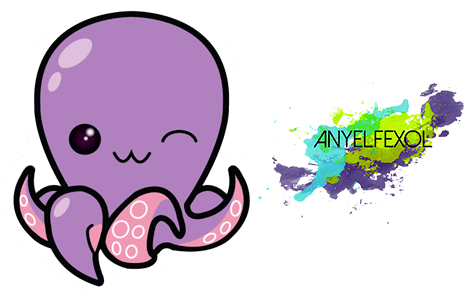 Octopus Kawaii (500x400), Png Download