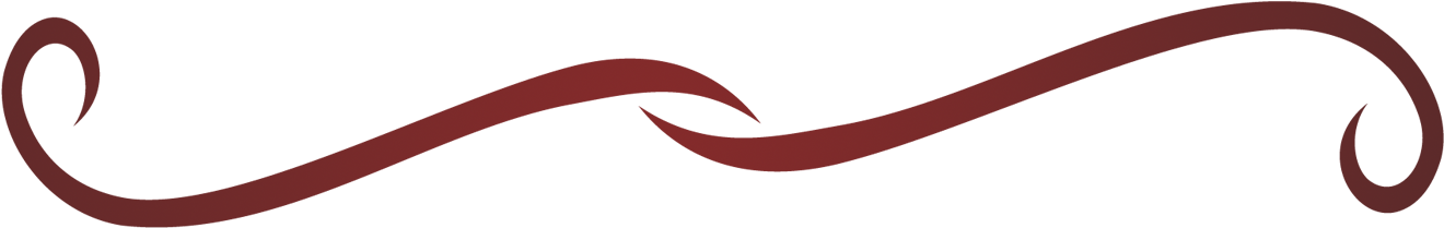 Flourish Clipart Maroon (1382x297), Png Download