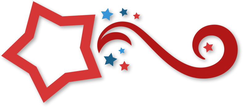 Hollow Star Flourish (800x364), Png Download