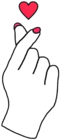 Hand Hands Heart Tumblr Kpop Aesthetic - Heart (1024x1024), Png Download