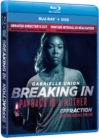 Locked Out Of The House By A Group Of Ruthless Intruders, - Breaking In Blu Ray (600x646), Png Download