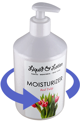 Liquid & Lotion Red Tulip Moisturizer Bottle Mockup - Liquid Hand Soap (286x429), Png Download