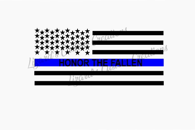 Honor The Fallen - Police (775x517), Png Download