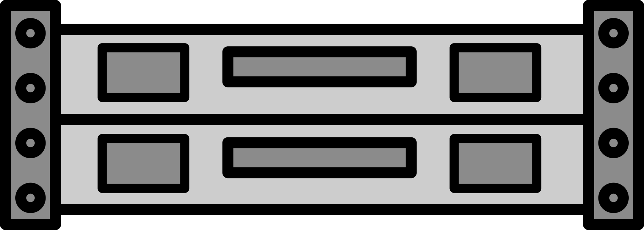 19-inch Rack Computer Servers Sound Synthesizers Effects - 19-inch Rack (2095x750), Png Download