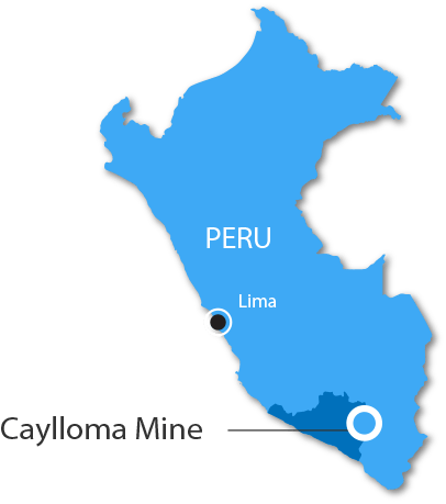 Caylloma Mine, Peru - Peruvian Ministry Of Agriculture (406x459), Png Download