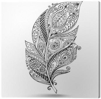 Vector Tribal Feather - Art Print: They Will B By Kimberly Allen : 18x6in (400x400), Png Download
