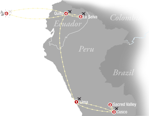 The Best Of South America All In One - South America Map Amazon Machu Picchu (544x402), Png Download