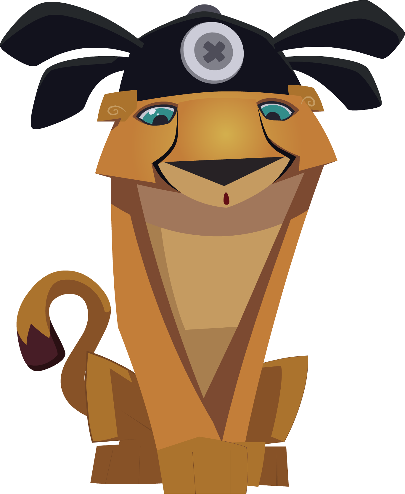 Cheetah With Phantom Hat - Animal Jam Phantom Hat (1368x1669), Png Download