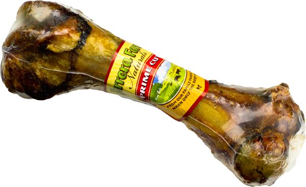 Monster Bone Beef Femur - Ferrera Farms 7-8" Pork Femur Bone Dog Treat (600x366), Png Download