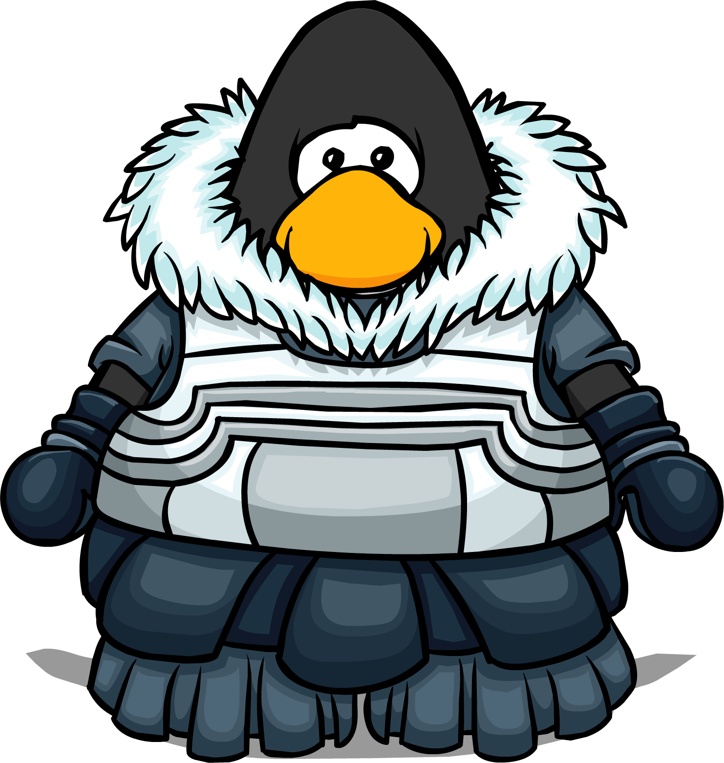 14728 Worn - Club Penguin (1482x1562), Png Download