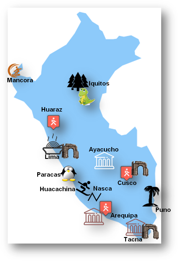 Things To Do In Peru - Things To Do In Peru Map (618x895), Png Download