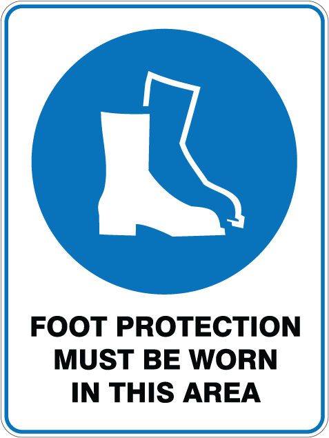 Worn In This Area - Head Protection Must Be Worn (641x641), Png Download