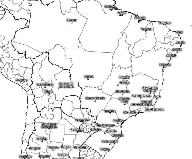 Cusco, Peru - Blank Map Of Brazil (760x760), Png Download