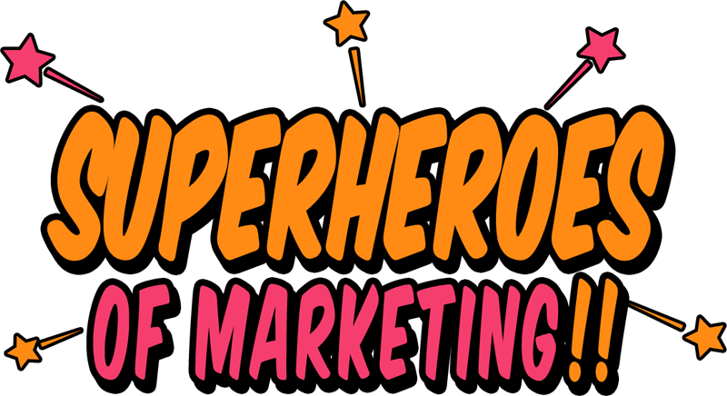 Superheroes Of Marketing Logo - Superheroes Word (800x436), Png Download