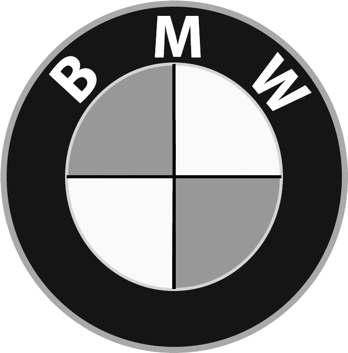 Bmw Clip Art At Clker - Bmw Black White Logo (864x706), Png Download