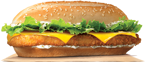 Burger King Fish Burger Png - Burger King Fish Royale (500x540), Png Download