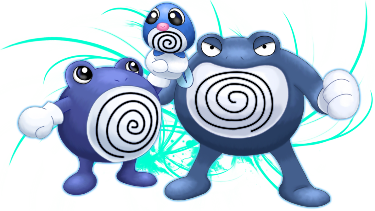 Poliwrath Evolution - Poliwag Poliwhirl And Poliwrath (1192x670), Png Download