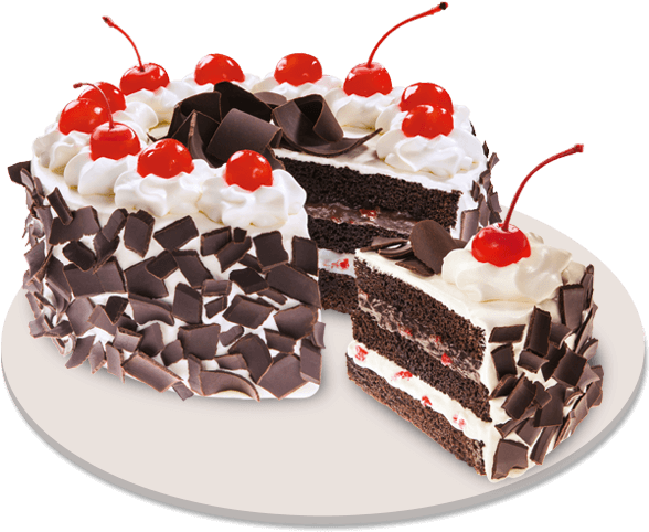 Loading Zoom - Red Ribbon Black Forest (745x485), Png Download