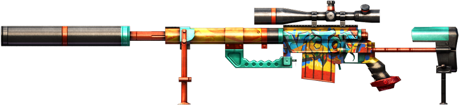 M200-graffiti - Ak47 Ddb Png Crossfire (1000x356), Png Download
