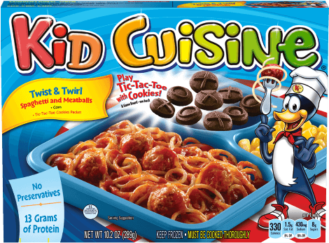 Spaghetti With Mini Meatballs - Kid Cuisine Cookie (469x469), Png Download