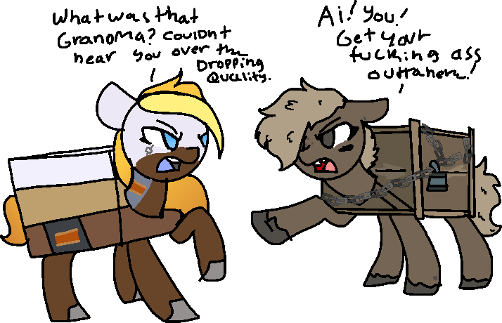 Nootaz, Chains, Dialogue, Eye Contact, Floppy Ears, - Cartoon (714x460), Png Download