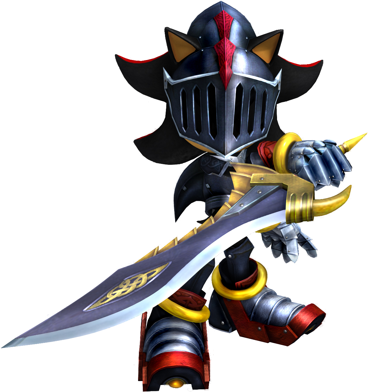Shadow/lancelot's - - Knight Shadow The Hedgehog (1248x1326), Png Download