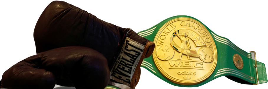 Boxing Gloves And Heavyweight Belt - Muhammad Ali (930x600), Png Download