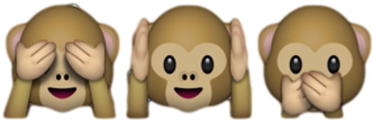 Collage, Heart It, And Like Image - See No Evil Hear No Evil Speak No Evil Emoji (500x500), Png Download