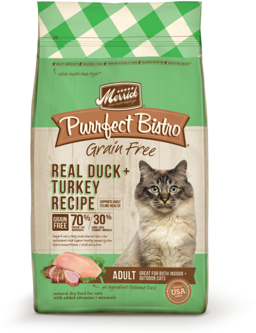Merrick Purrfect Bistro Grain Free Real Duck And Turkey - Merrick Purrrfect Bistro Merrick Purrfect Bistro Grain (700x700), Png Download