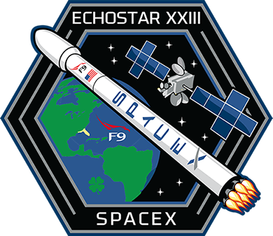 Satellite Png - Spacex Echostar 23 (390x337), Png Download