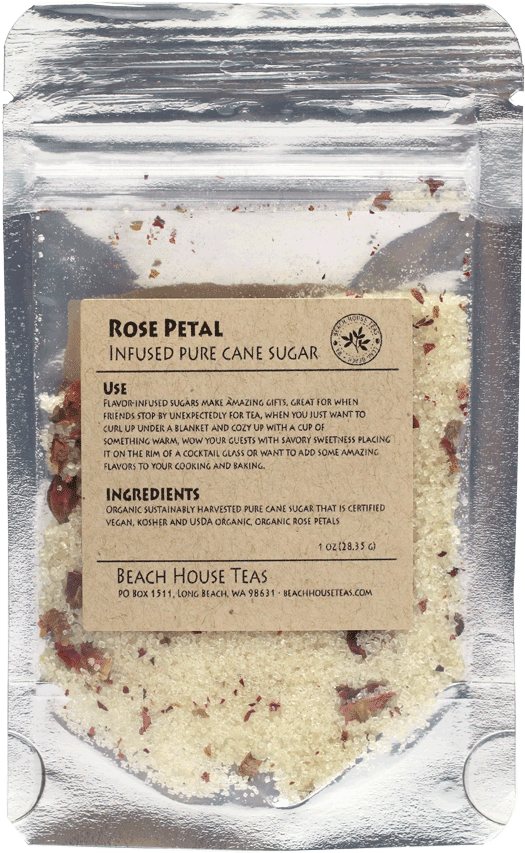 1oz Beach House Teas - Beach House Teas - Organic Cane Sugar - Rose Petal, (900x900), Png Download