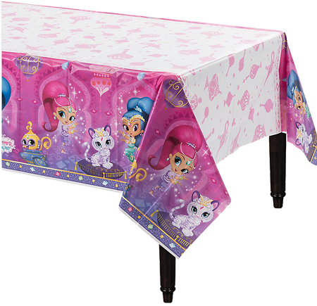 Shimmer And Shine Plastic Table Cloth - Shimmer And Shine Party City Supplies (450x435), Png Download