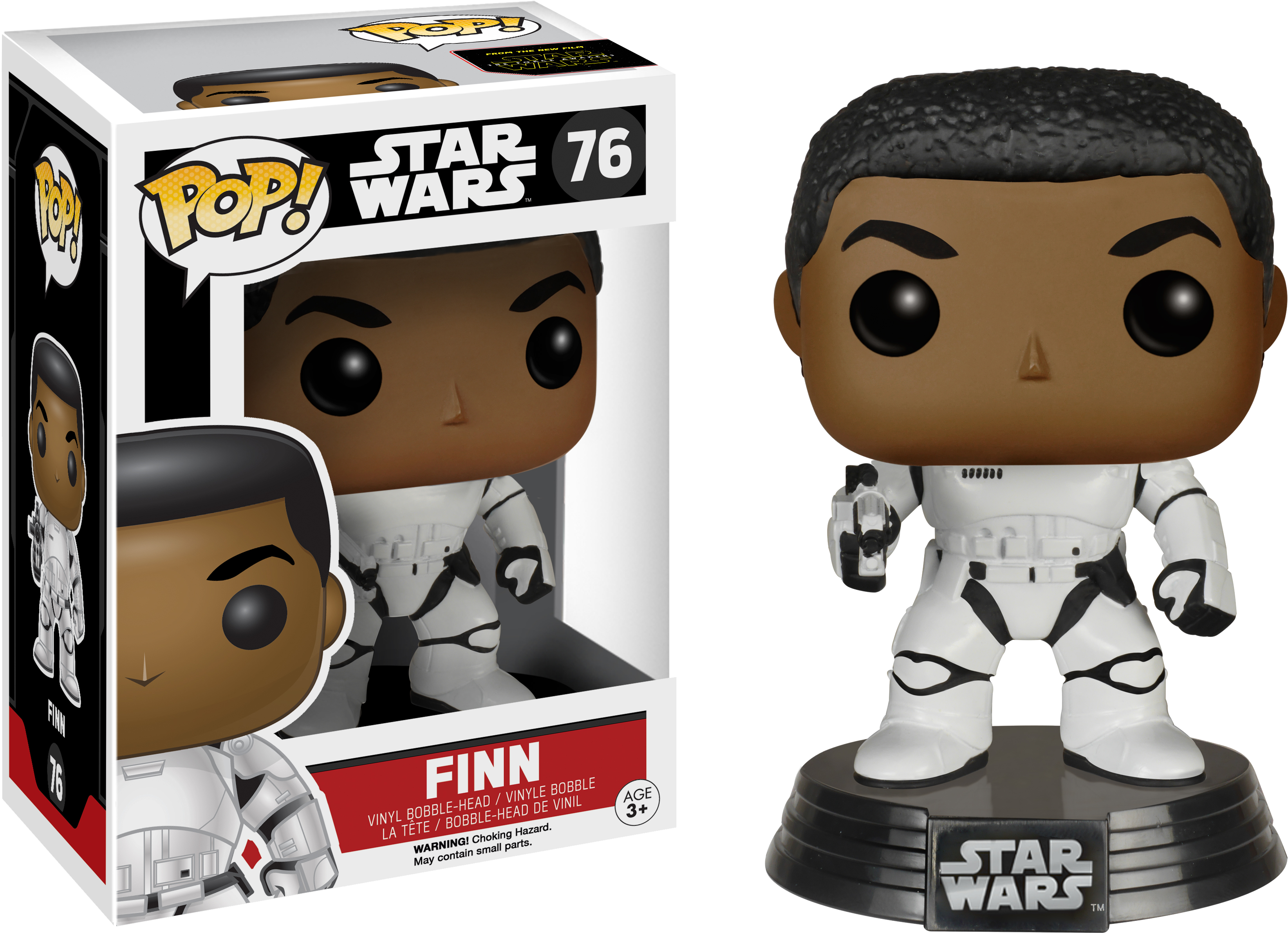 Finn-stormtrooper - Pop Star Wars Finn (3600x2570), Png Download