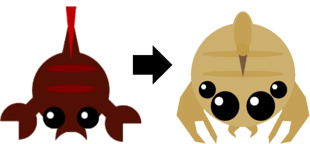 Artisticscorpion - Mope Io Scorpion (1000x500), Png Download