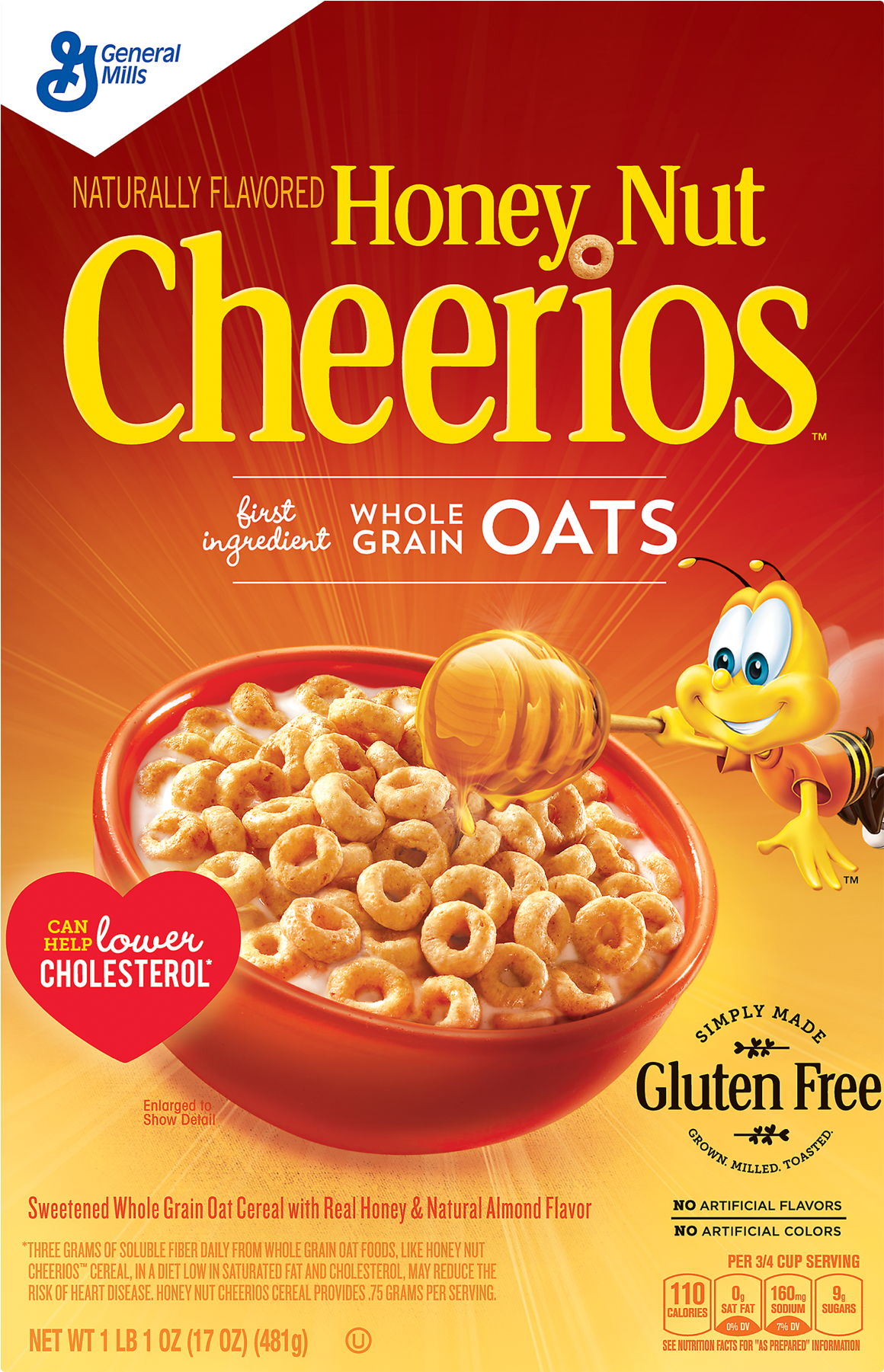 Honey Nut Cheerios Ingredients (1800x1800), Png Download