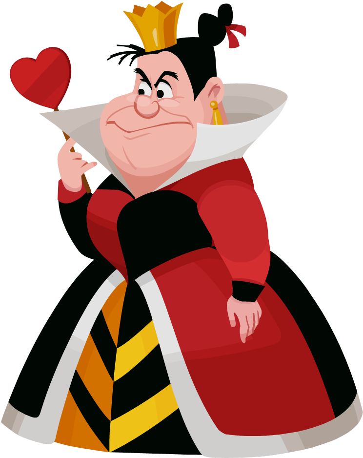 Queen Of Hearts01 - Alice In Wonderland Characters Queen (793x1036), Png Download
