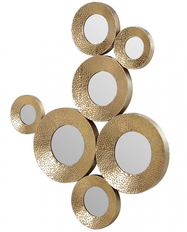 Gold Circles Wall Deco By Coach House Gold (800x800), Png Download