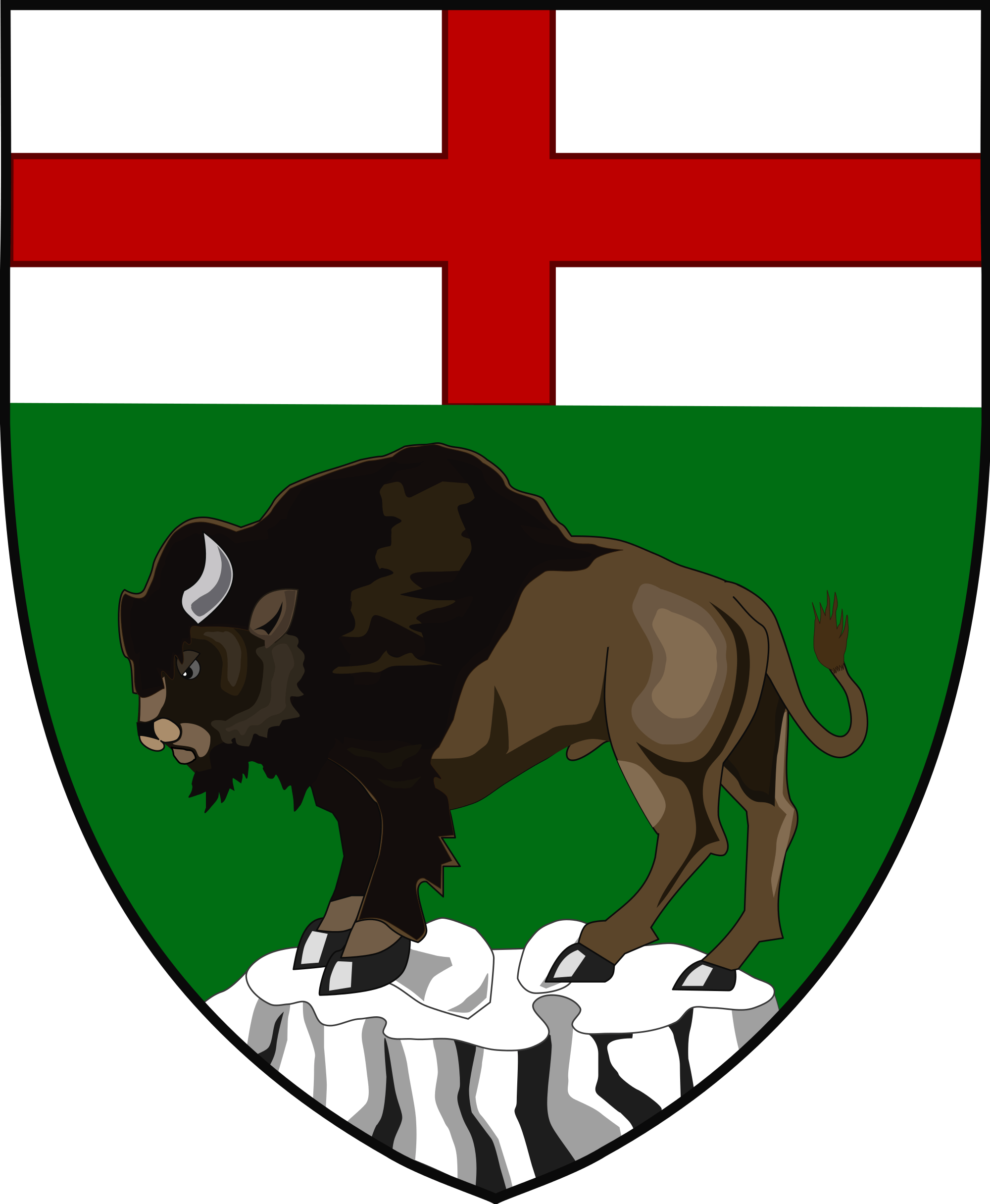 Download - Manitoba Province Coat Of Arms (2000x2431), Png Download
