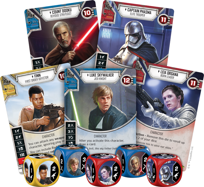 Star Wars Destiny - Star Wars Destiny Rey Starter Set (700x644), Png Download