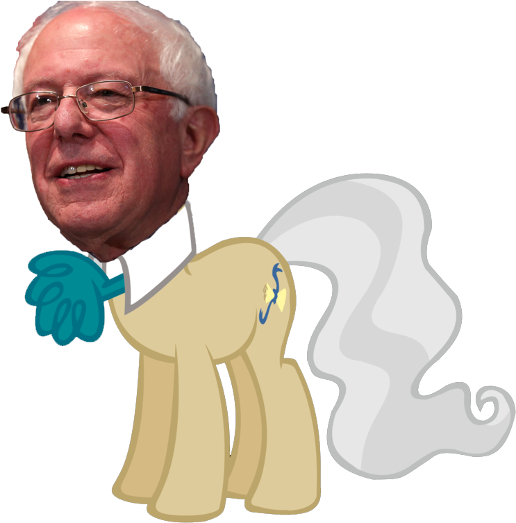 Requesting Art Bernie Sanders As A Pony Mlplounge Png - Mlp Bernie (943x847), Png Download