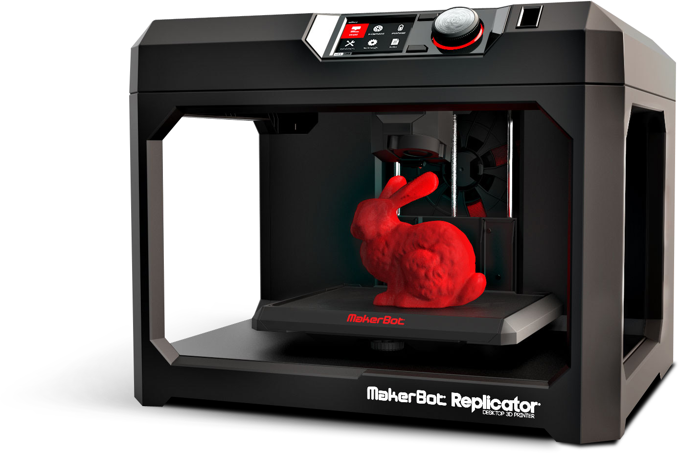 Makerbot Replicator Desktop 3d Printer (1505x1046), Png Download