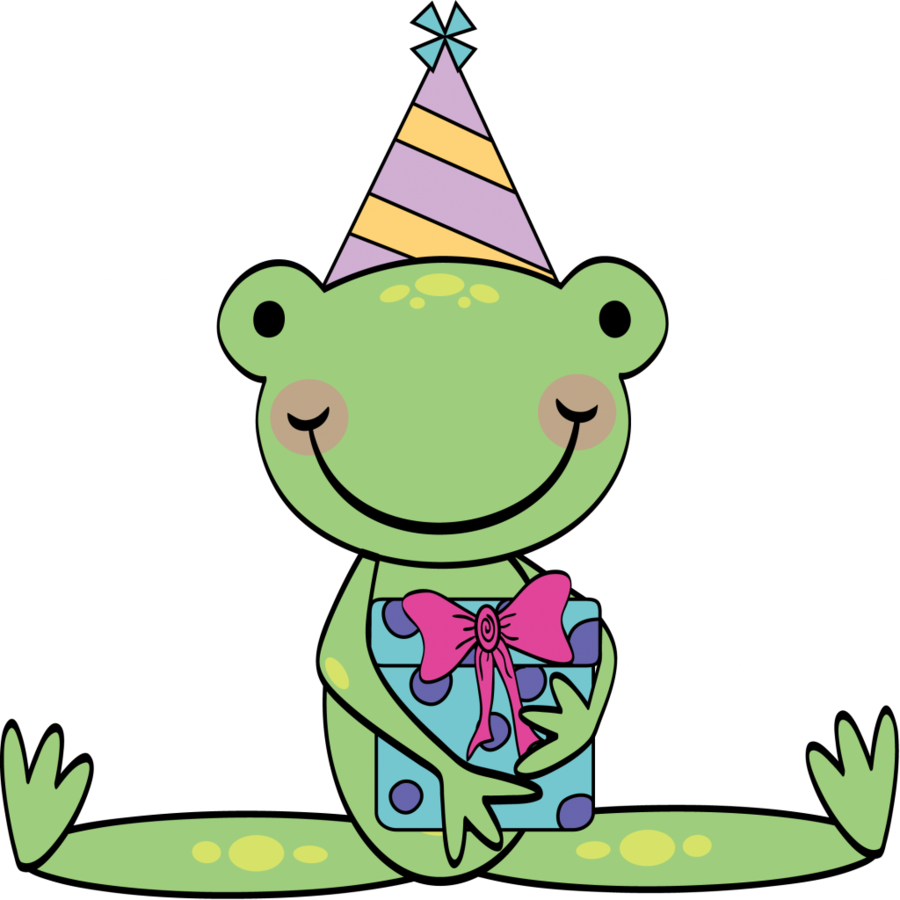 Birthday Frogs (900x900), Png Download