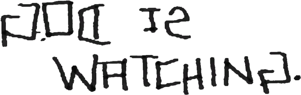 Dm Dog Is Watching Graffiti - Calligraphy (1020x356), Png Download