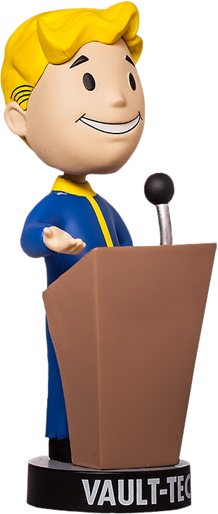 Fallout - Vault Boy Bobblehead Gifs (310x731), Png Download