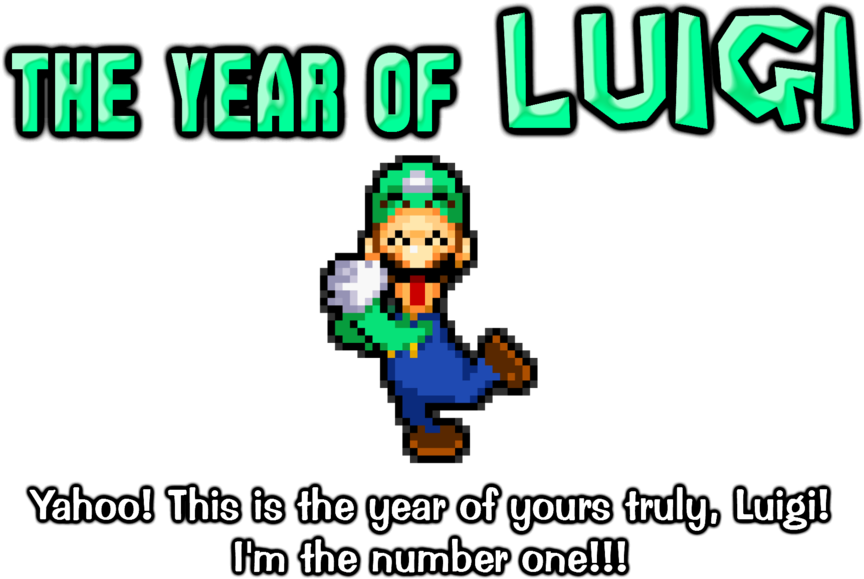 2013 Was Coined As The Year Of Luigi By Nintendo, An - Luigi (1253x638), Png Download