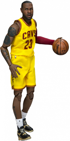 Lebron James 1/9 Scale Enterbay Action Figure Main - Enterbay Lebron 1 9 (300x599), Png Download