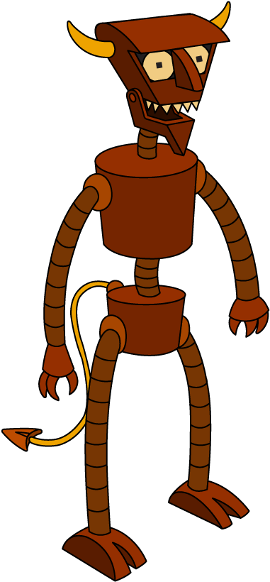 Futurama Diablo Robot (480x902), Png Download