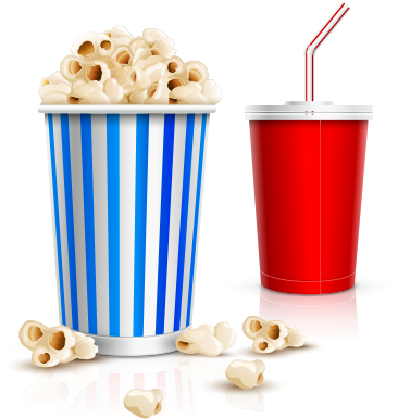 Popcorn And Drink Clipart - Popcorn And Drink Png (1200x628), Png Download
