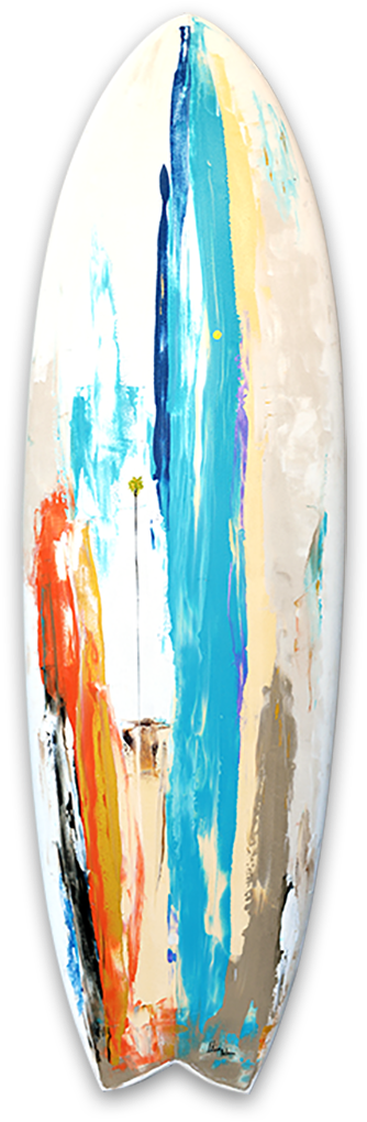 Surfboard Abstract - Surfboard (439x1111), Png Download